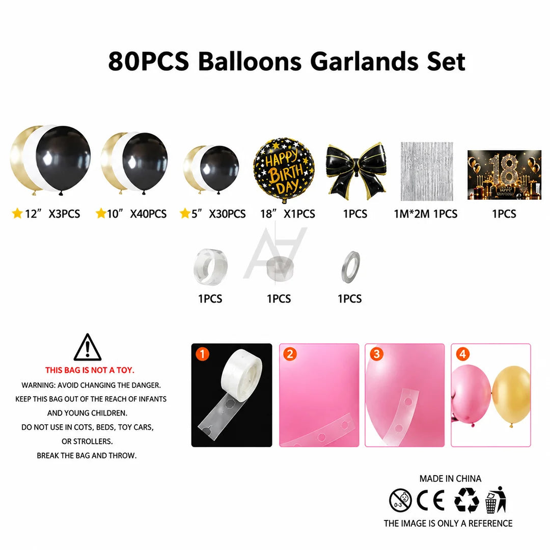 Happy Birthday Balloon Decoration Kit