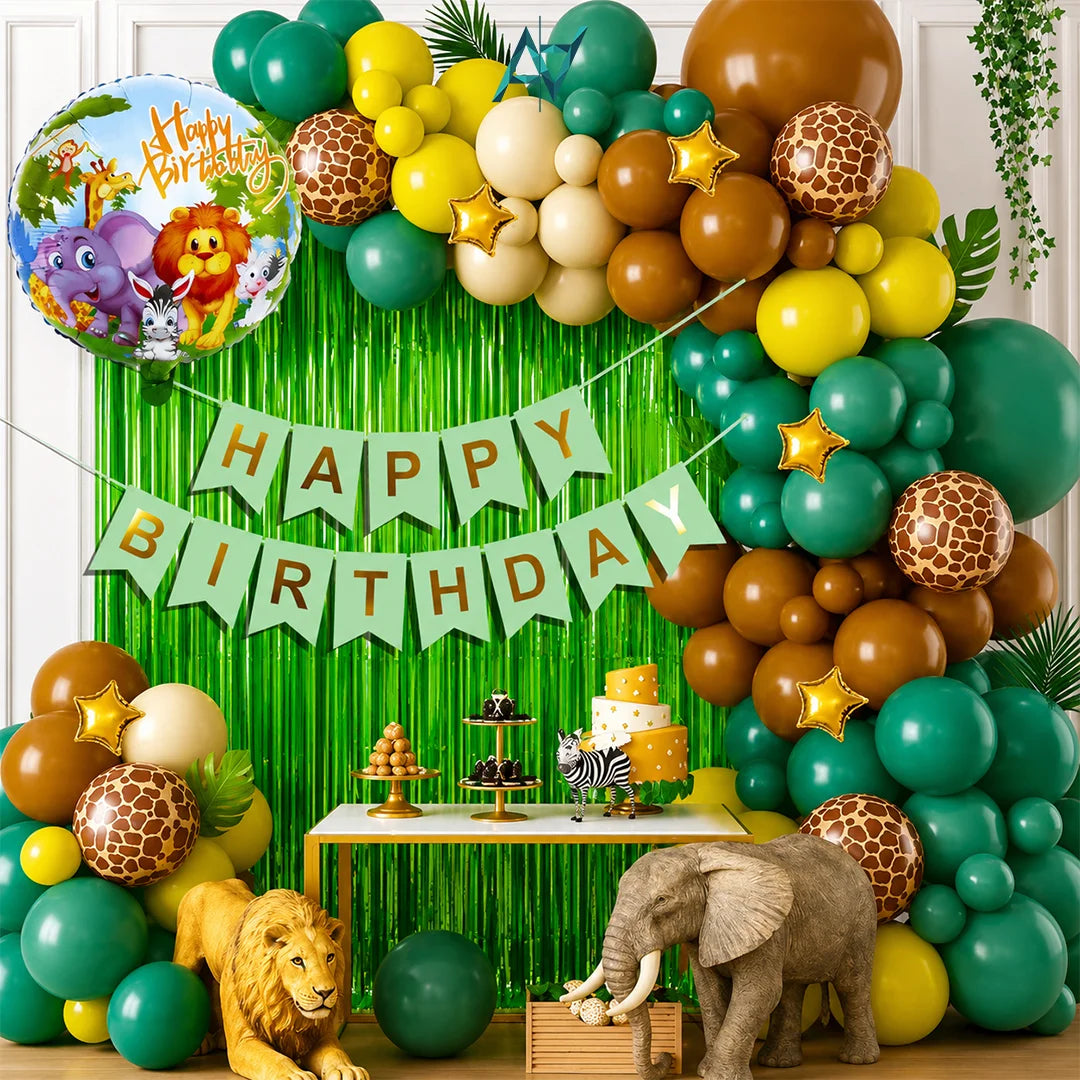 Jungle Theme Birthday Decoration Kit