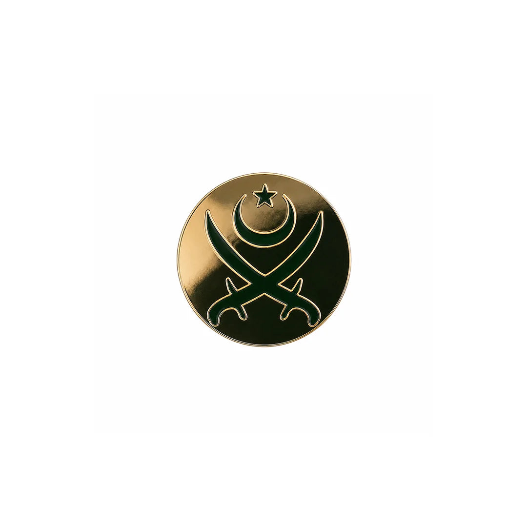 Acrylic Golden Badges