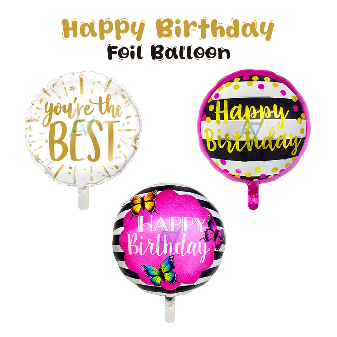 Happy Birthday Foil Balloons