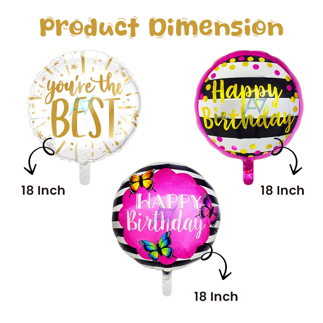 Happy Birthday Foil Balloons