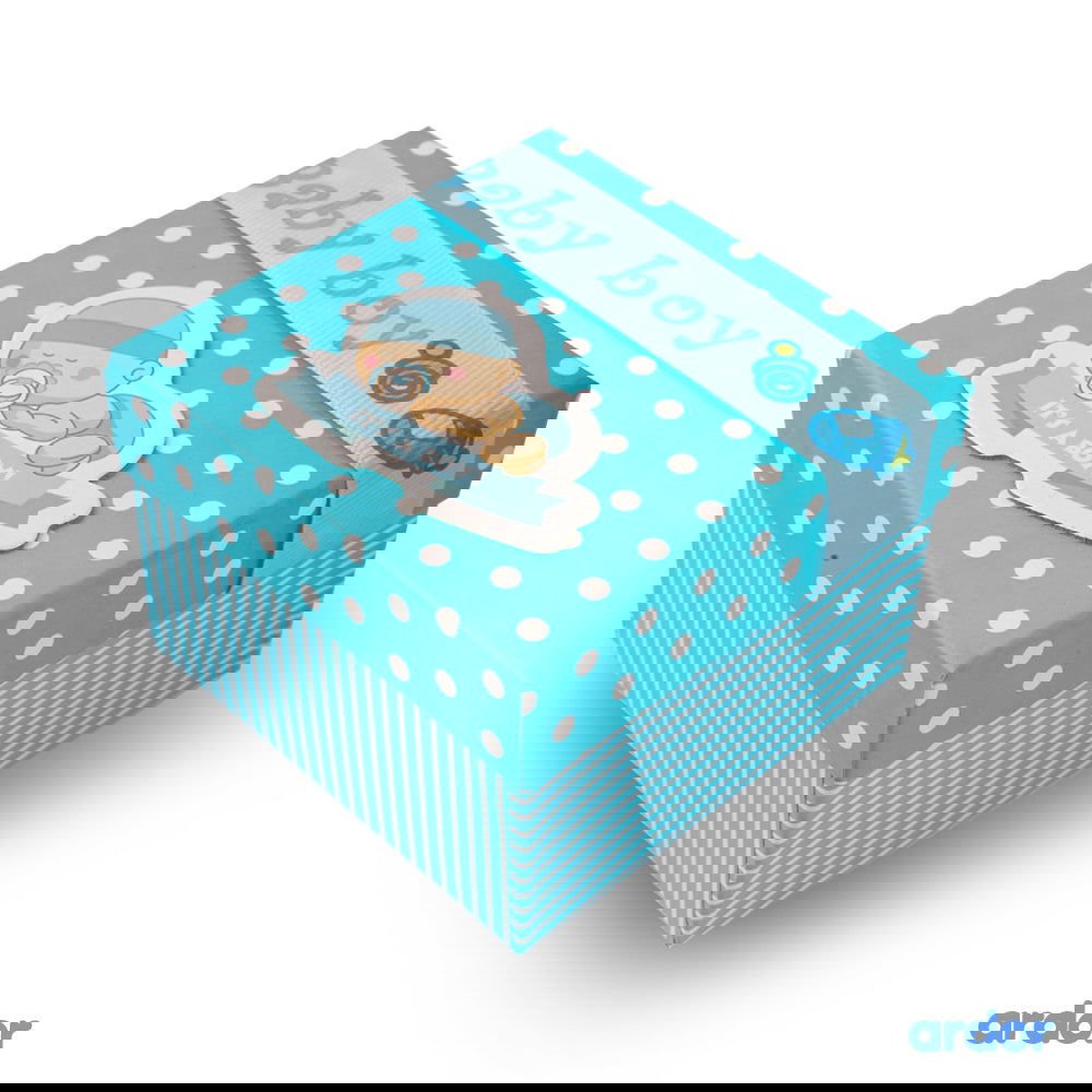 Baby Boy - 250 Grams Birth Announcement Mithai Boxes - ardor