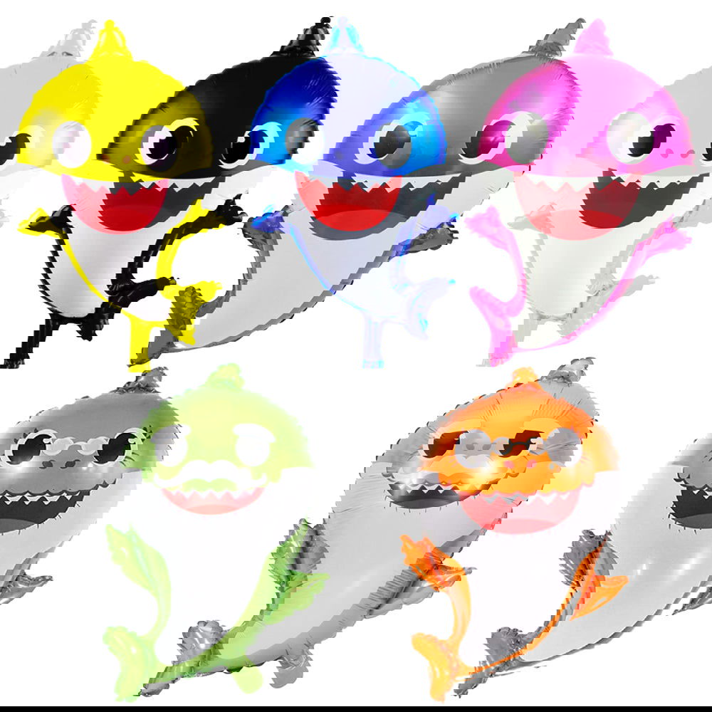 Baby Shark 5 Pcs Foil Balloons Set