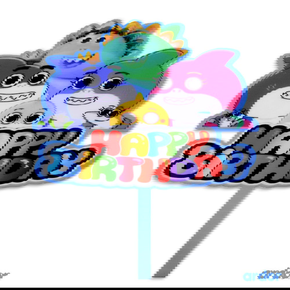 Baby Shark Theme Cake Topper - ardor