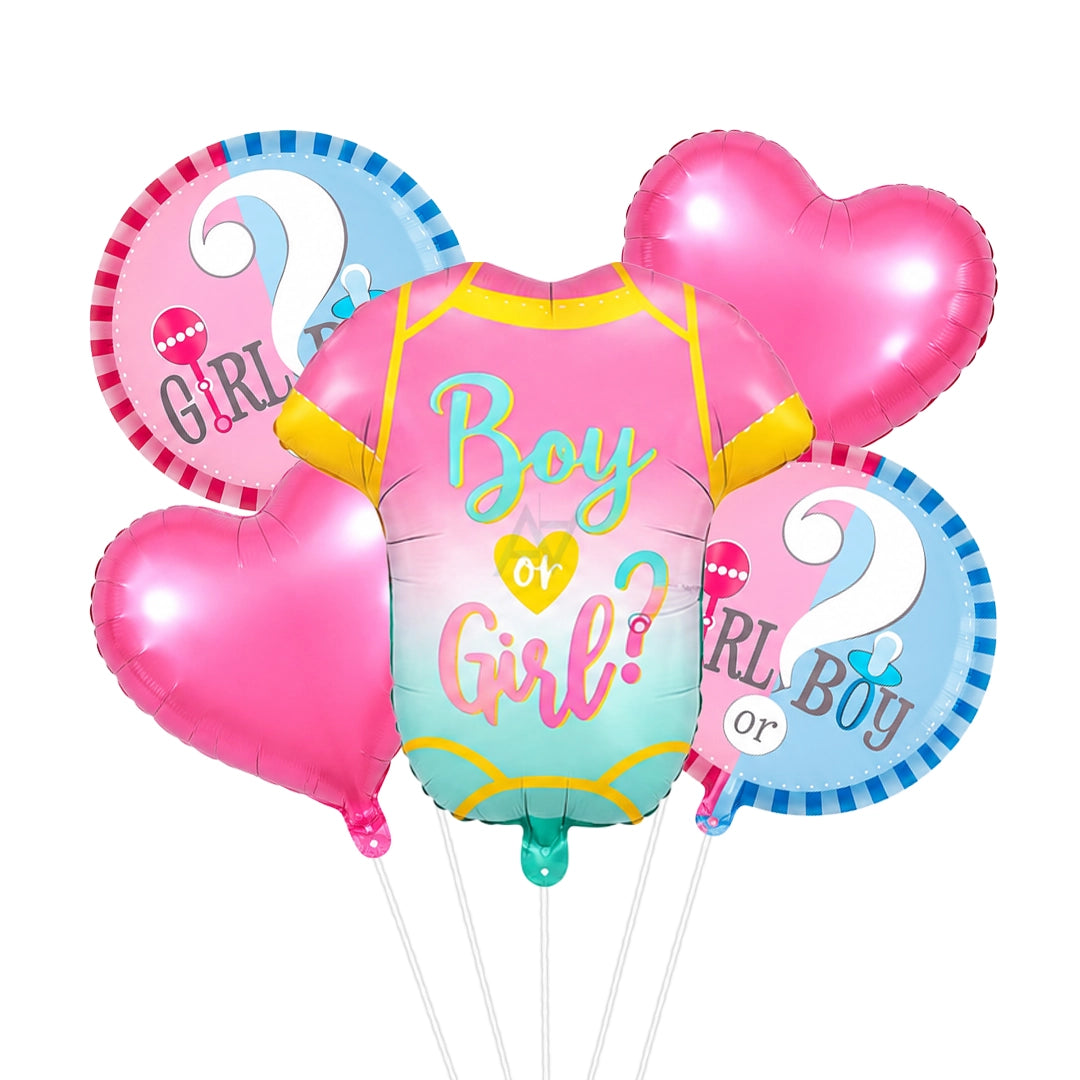 Boy or girl Foil Balloon Set