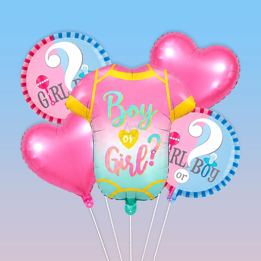 Boy or girl Foil Balloon Set