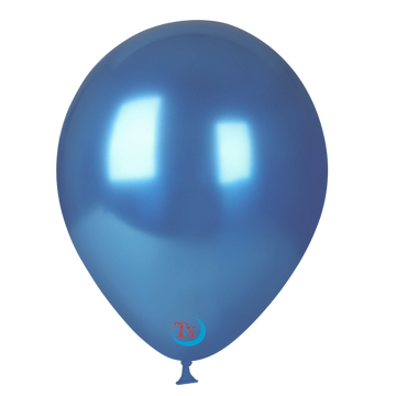 Blue Chrome Latex Balloon