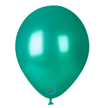 Peacock Green Chrome Latex Balloon