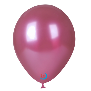 Pink Chrome Latex Balloon
