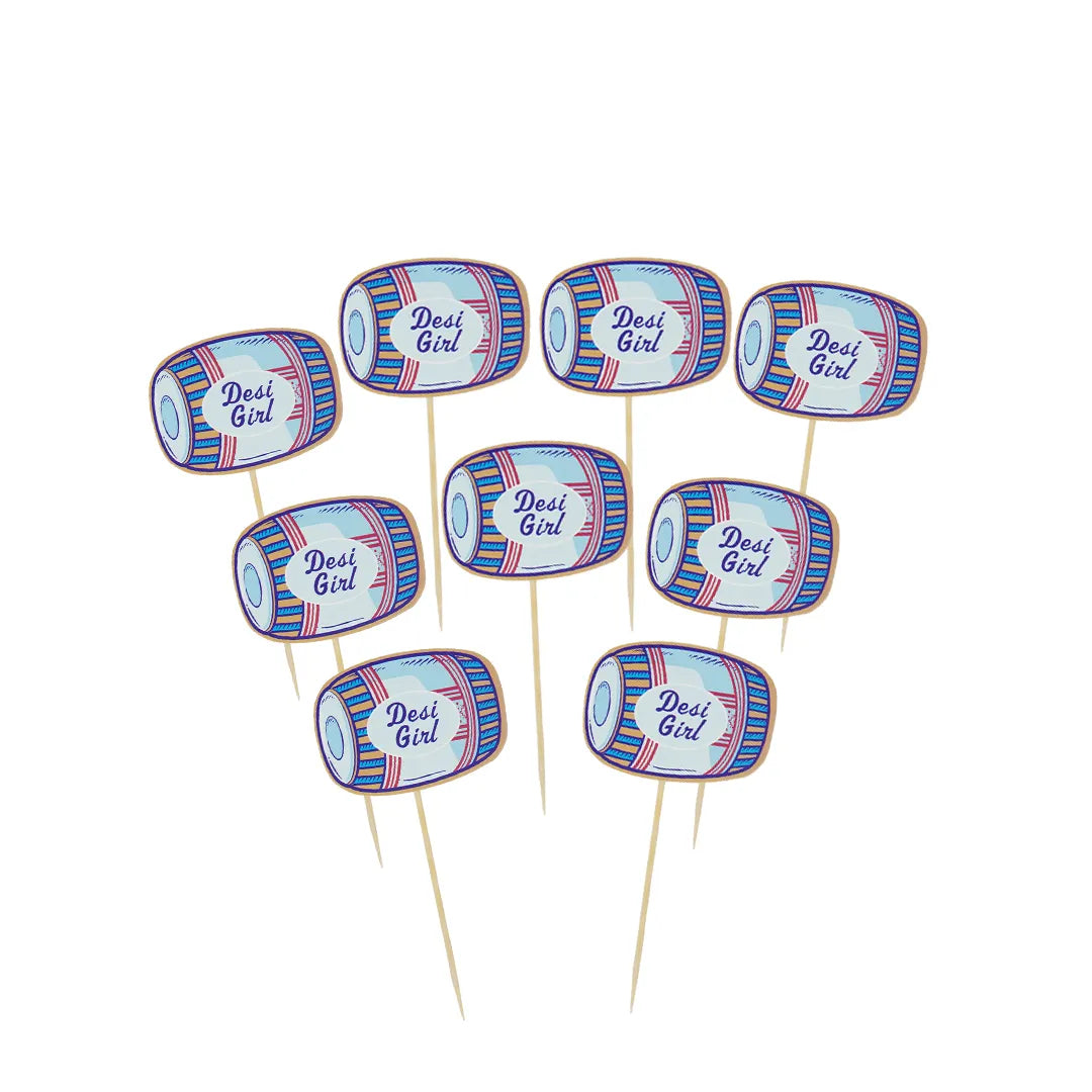 Cake Toppers Dhol Shape
