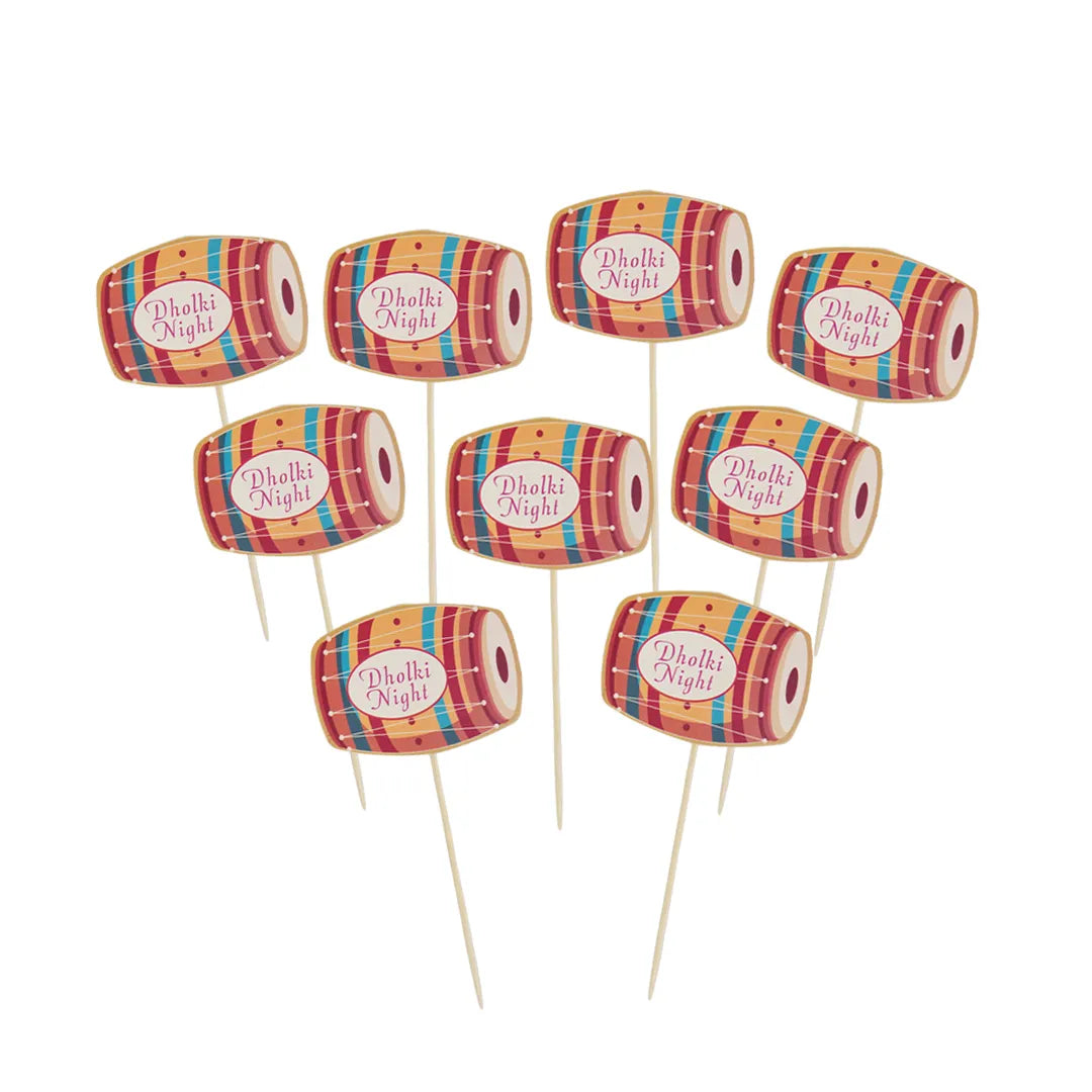 Cake Toppers Dhol Shape