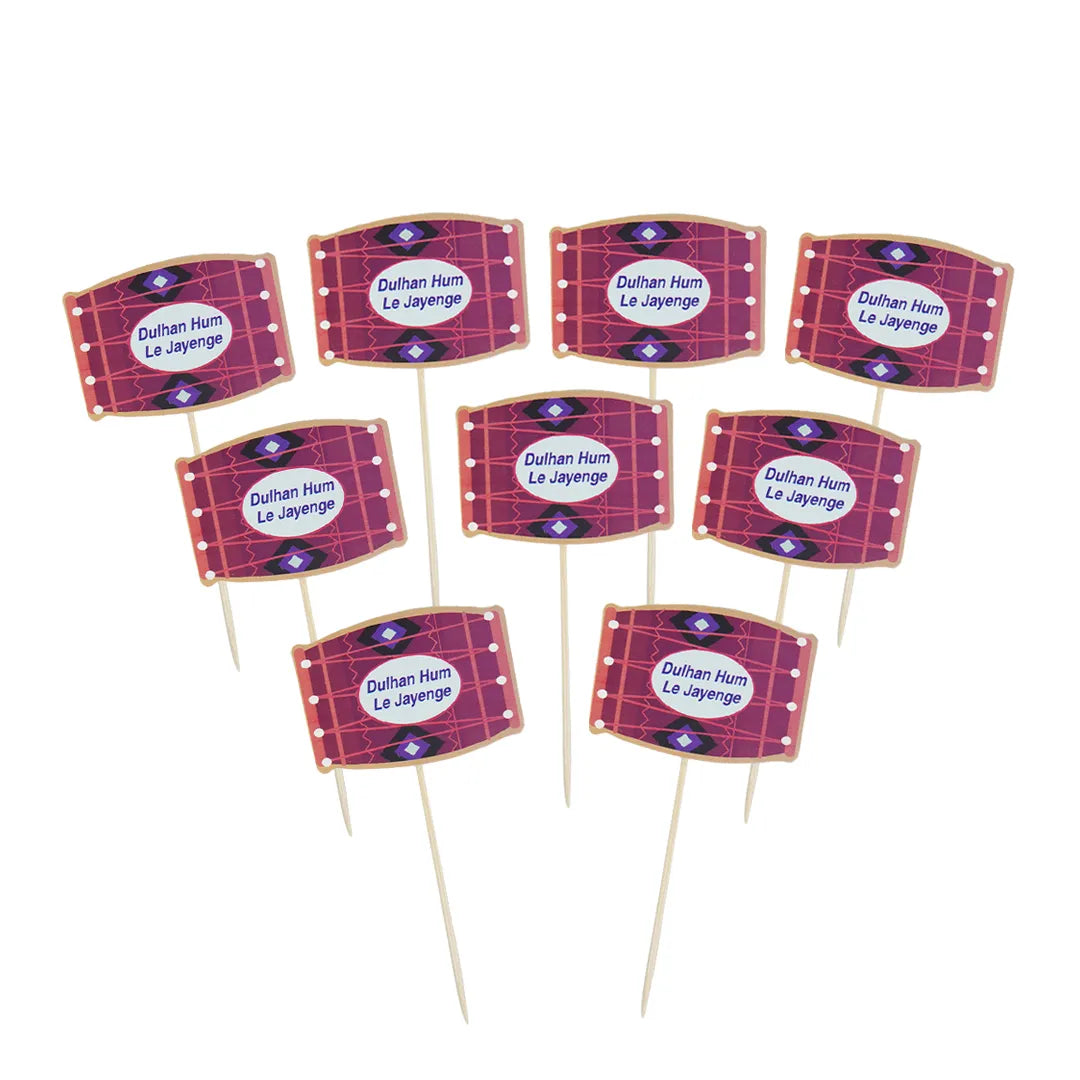 Cake Toppers Dhol Shape