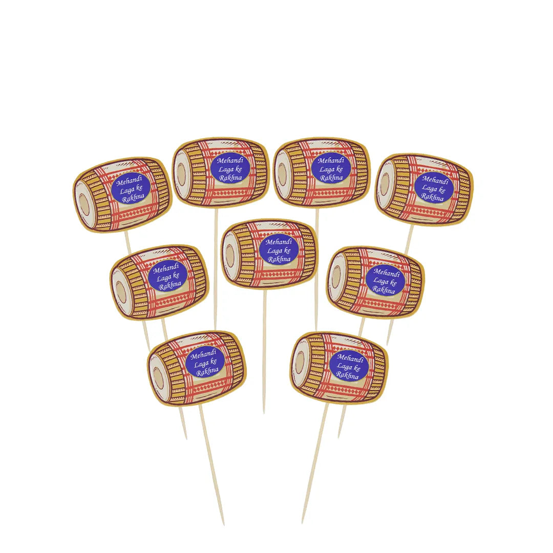 Cake Toppers Dhol Shape