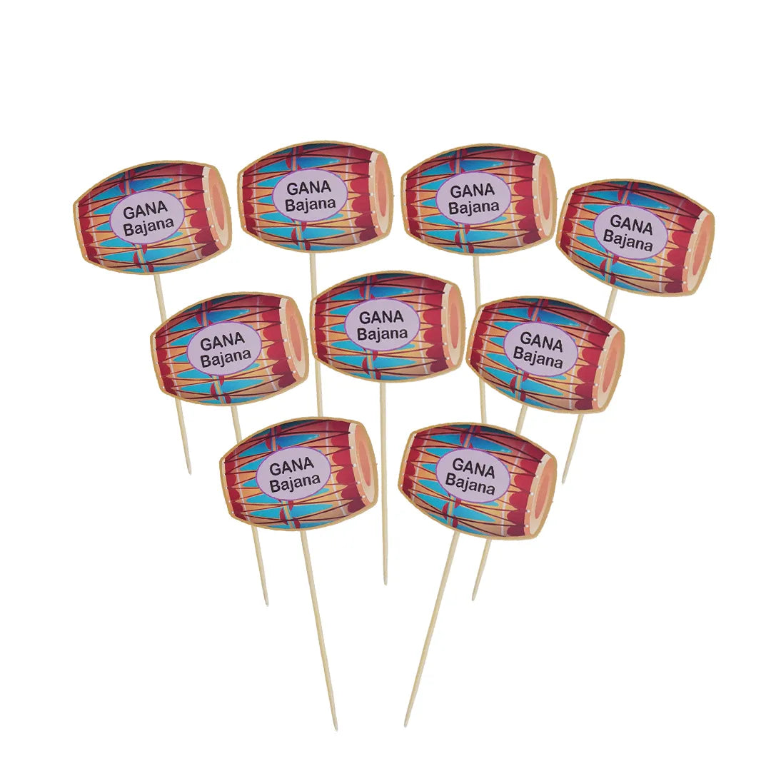 Cake Toppers Dhol Shape
