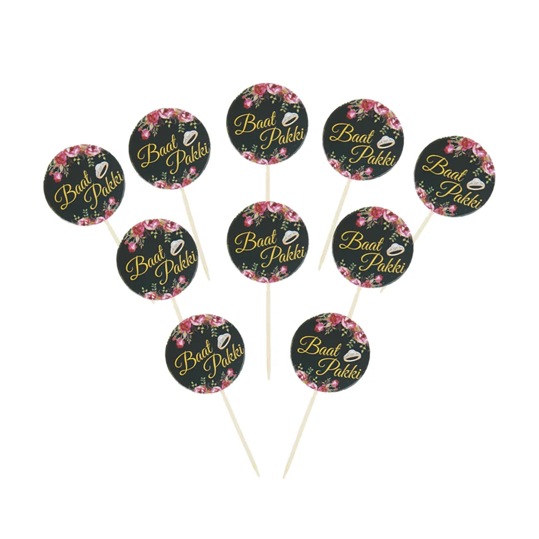 Cake Toppers - Dholki Date Fix Baat Pakki Toppers