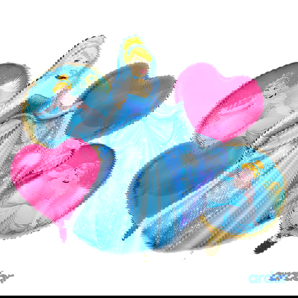 Cinderella Foil balloon 5 Pcs Set - ardor