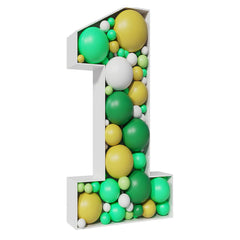 DIY 1 Number Balloon Mosaic - ardor