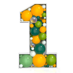 DIY 1 Number Balloon Mosaic - ardor