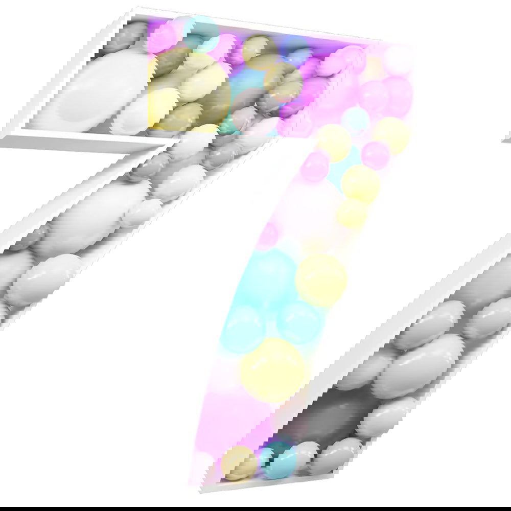 DIY 7 Number Balloon Mosaic - ardor