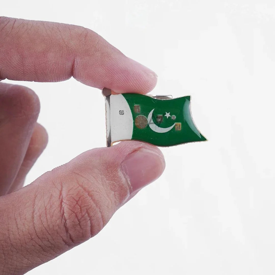 Pakistani Flag LED Light Badges