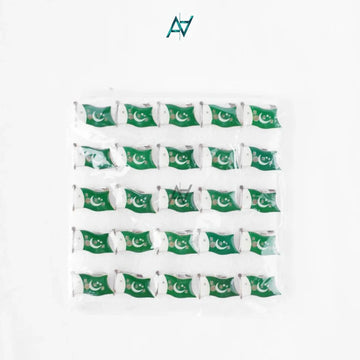 Pakistani Flag LED Light Badges