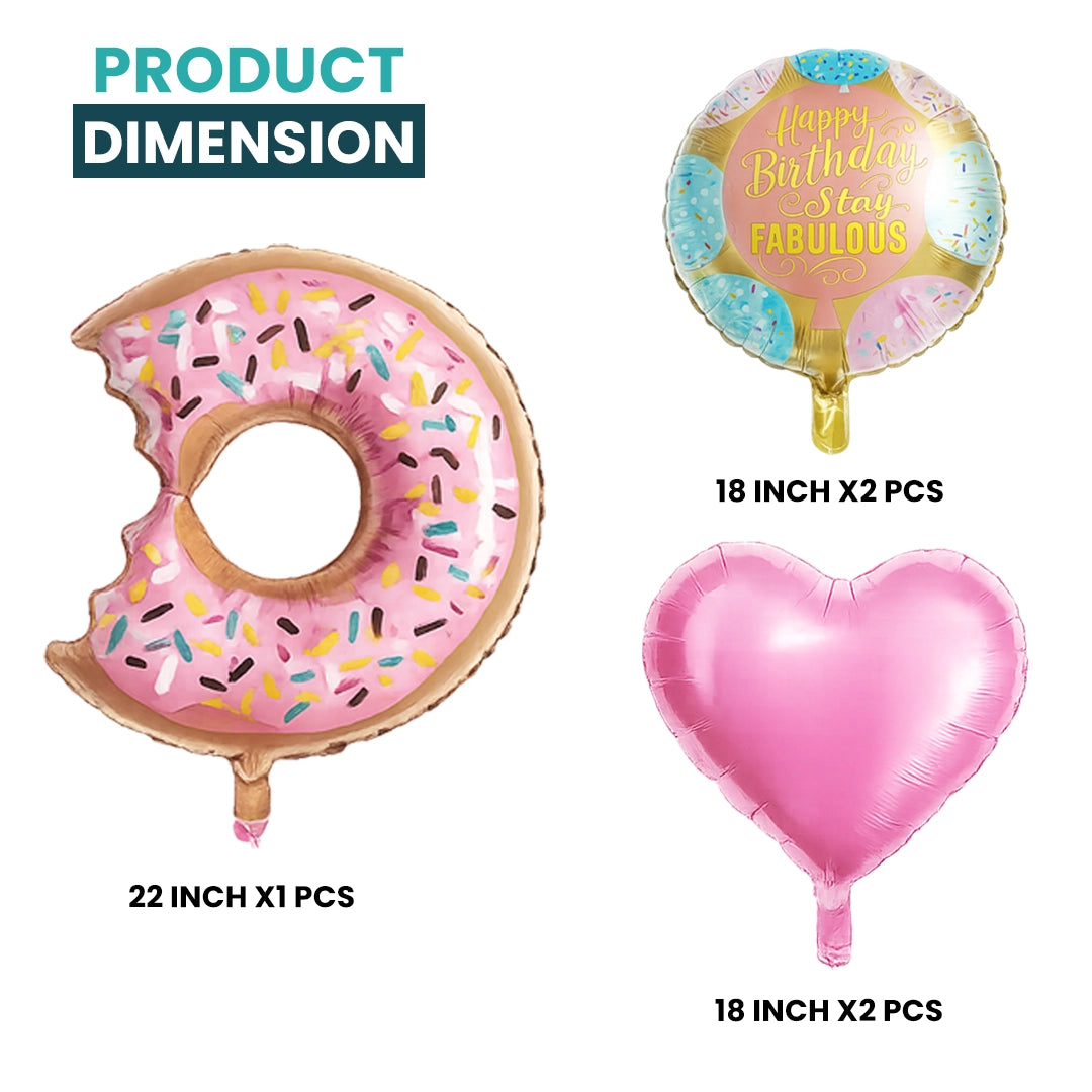 Donut Foil Balloon Set
