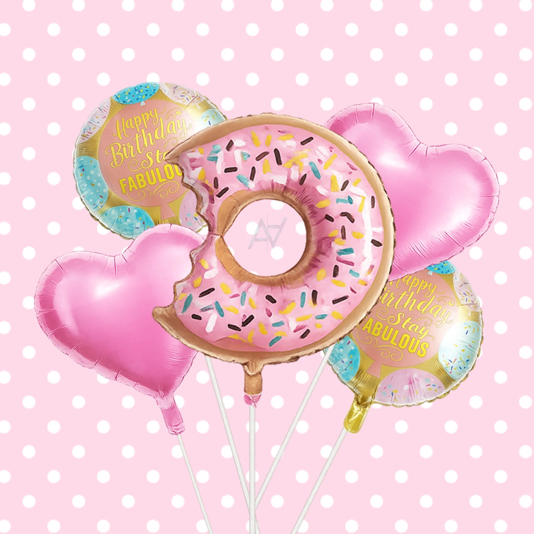 Donut Foil Balloon Set