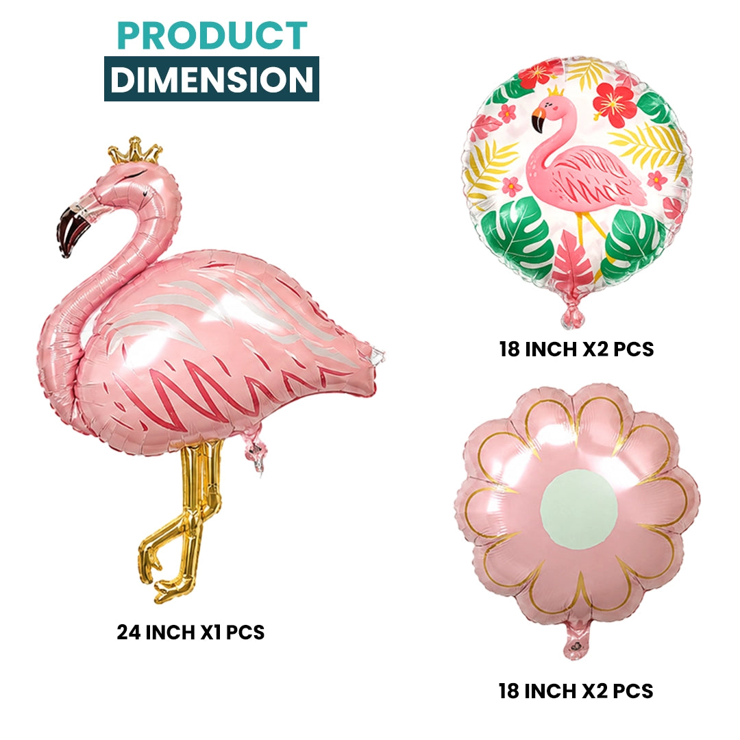 Flamingo Foil Balloon Set