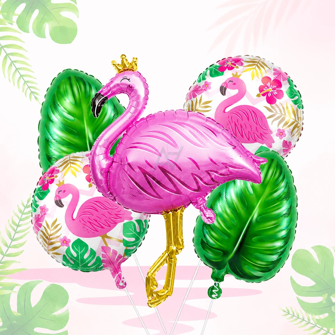 Flamingo Foil Balloon Set