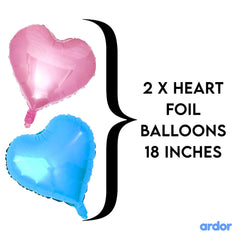 Gender Reveal Foil Balloon 5 Pcs Set