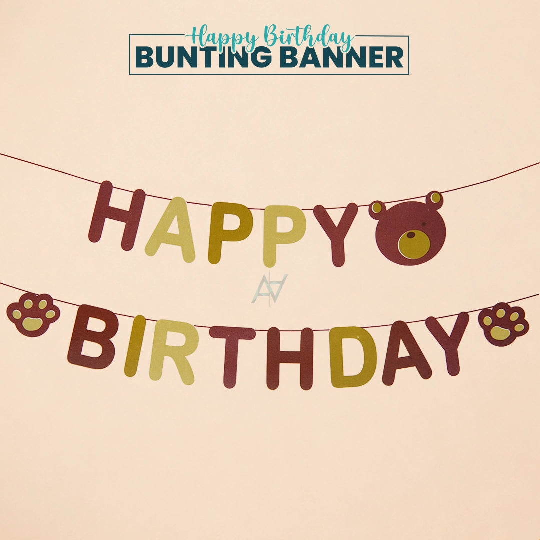 Happy Birthday Bunting Banner