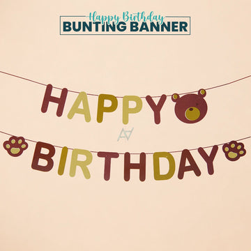 Happy Birthday Bunting Banner
