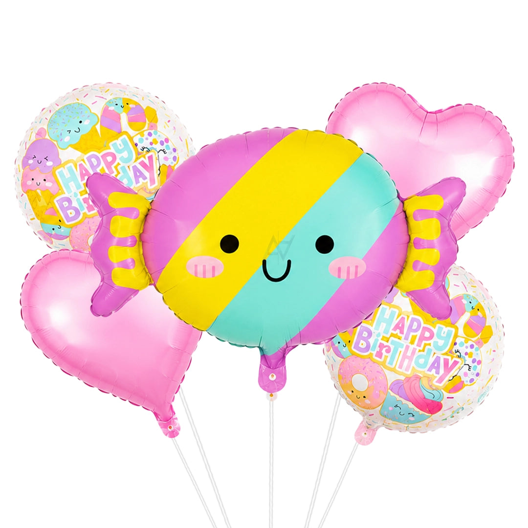 Happy Birthday Candy Foil Balloon | Birthday Party Decoration