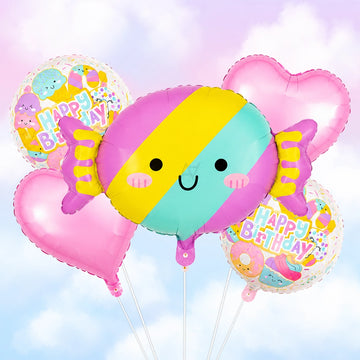 Happy Birthday Candy Foil Balloon | Birthday Party Decoration
