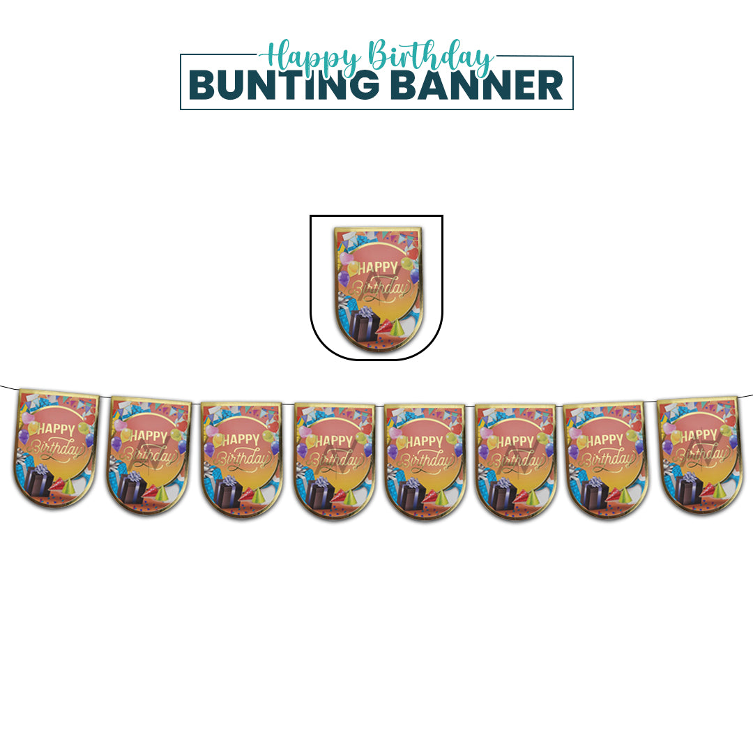 Happy Birthday Bunting Banner