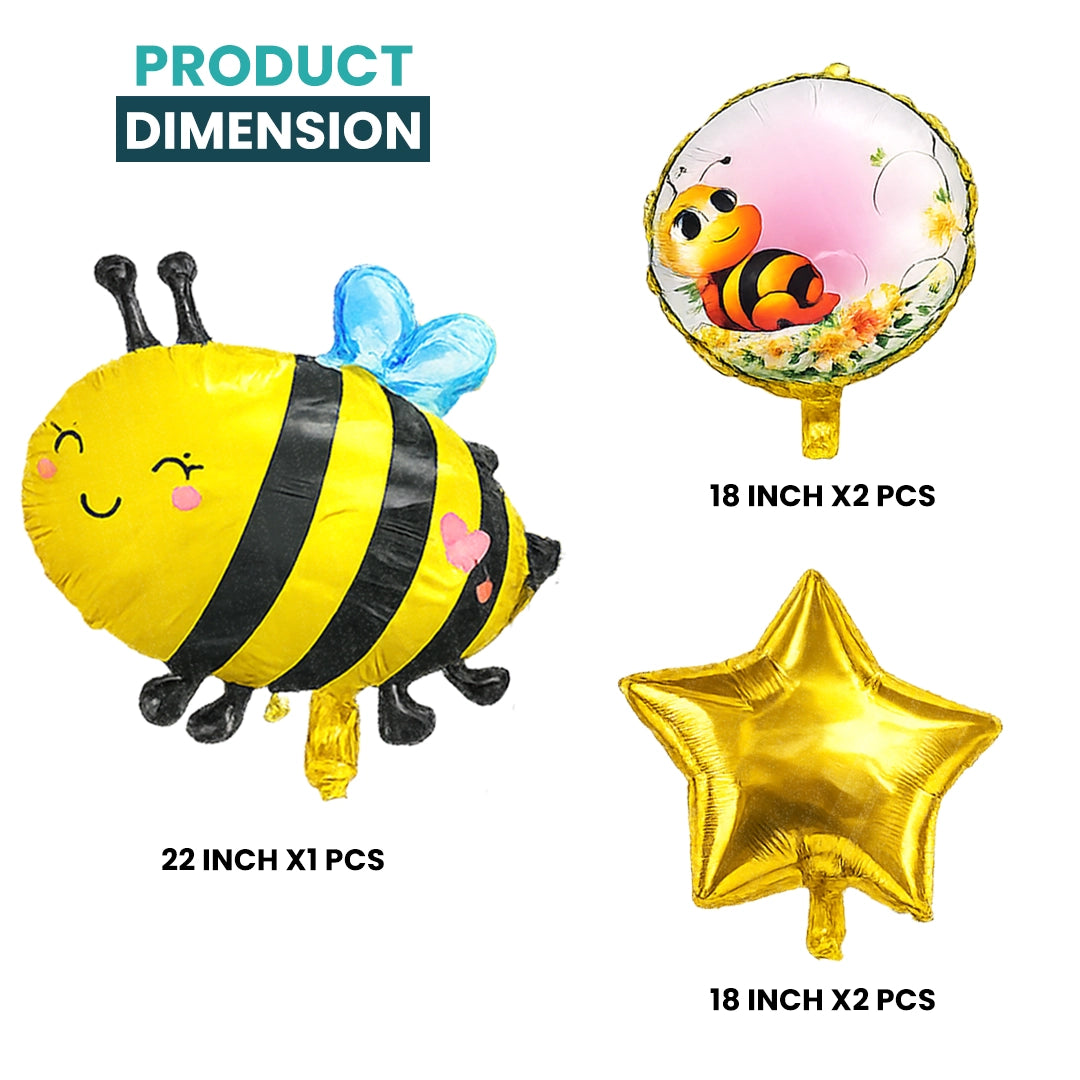 Honey Bee Foil Balloon Set