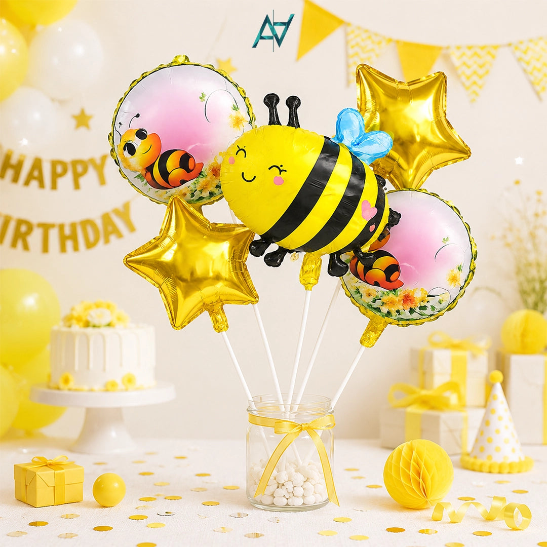 Honey Bee Foil Balloon Set