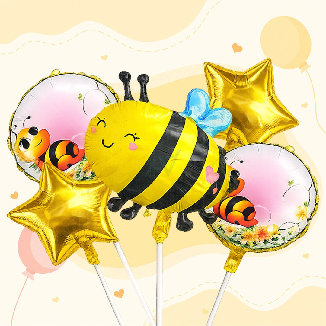 Honey Bee Foil Balloon Set
