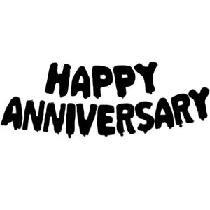 Happy Anniversary Foil Balloons Set – Romantic Anniversary Decoration Kit for Couples | 16”