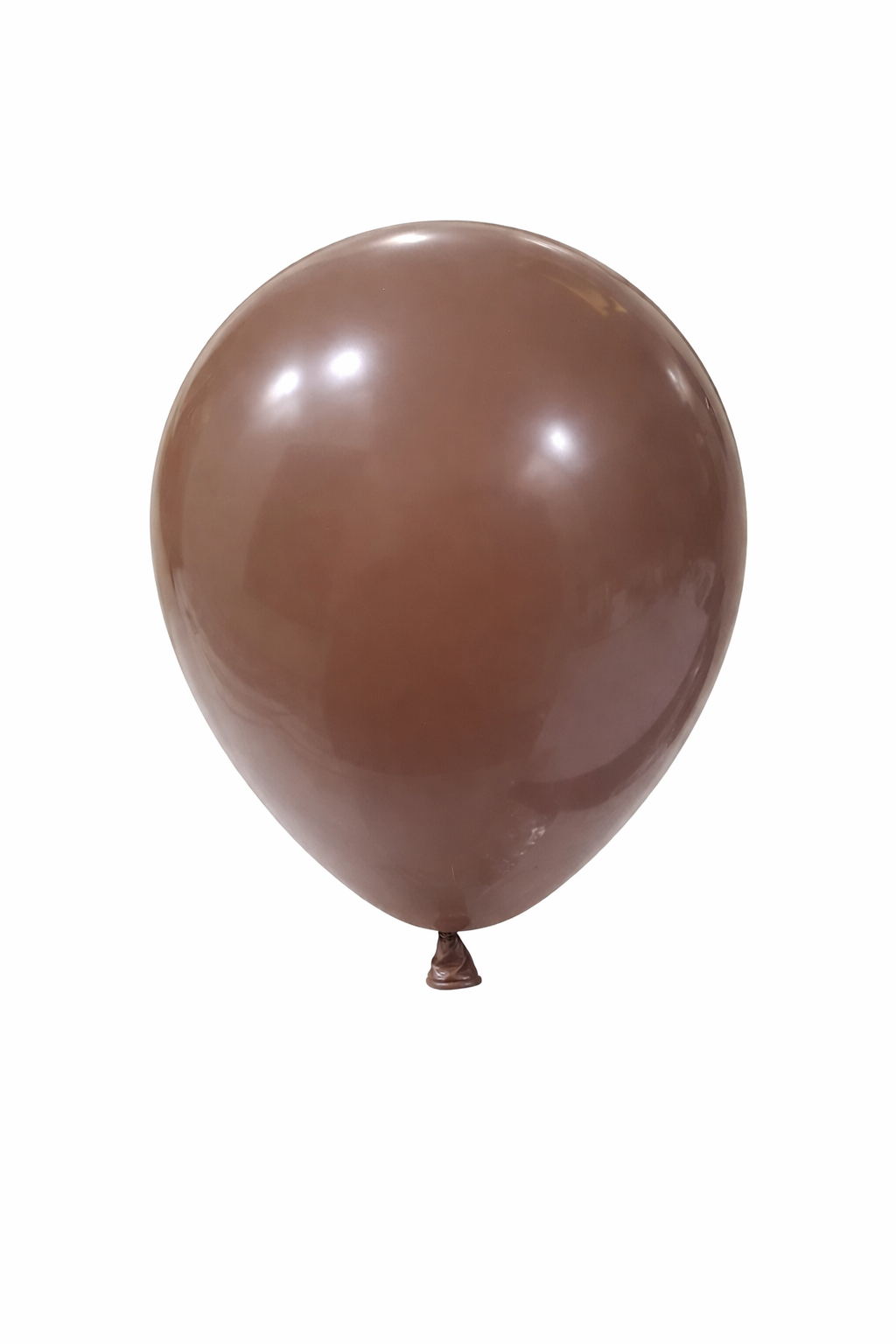 Brown latex balloon