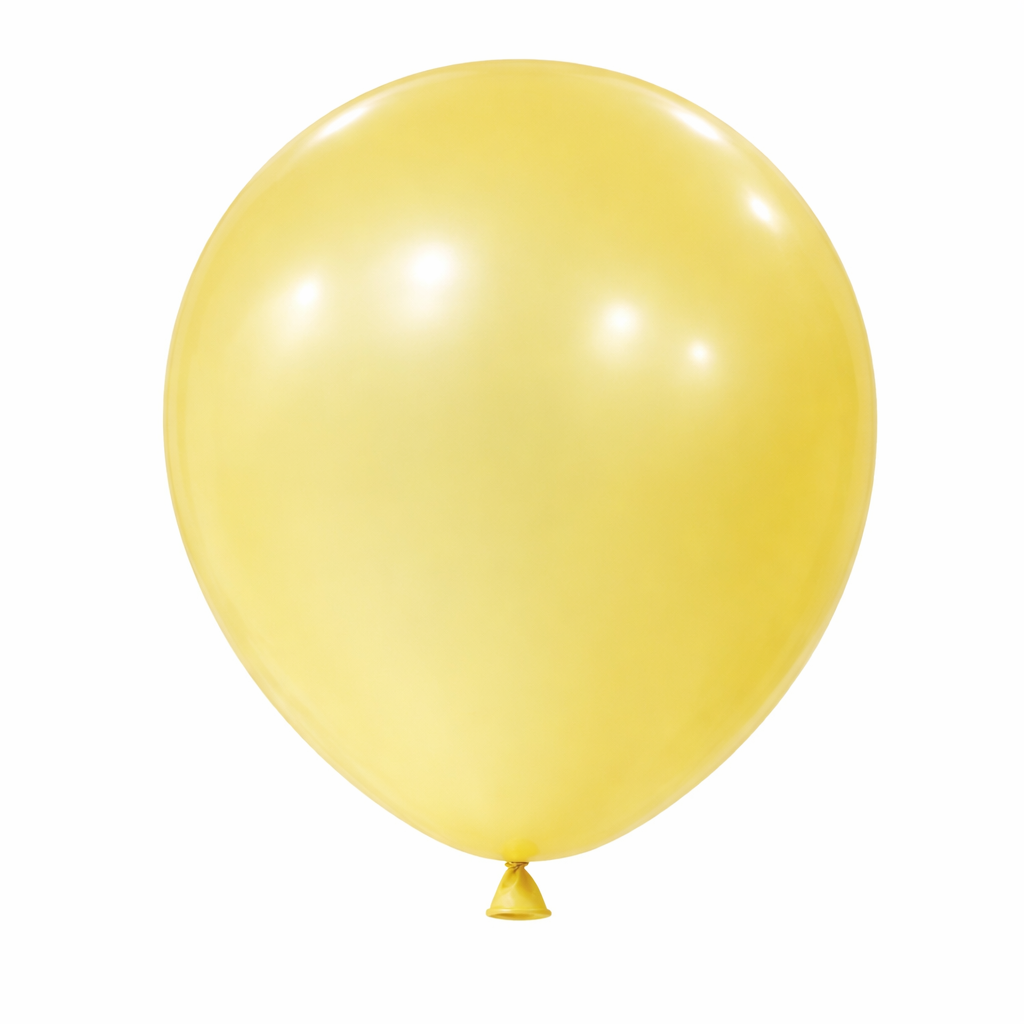 Pastel Metallic Yellow Latex Balloon