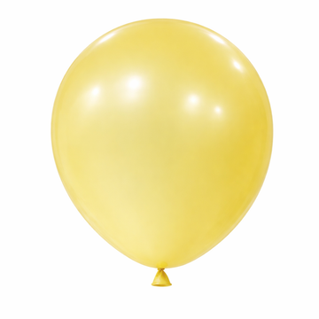 Pastel Metallic Yellow Latex Balloon