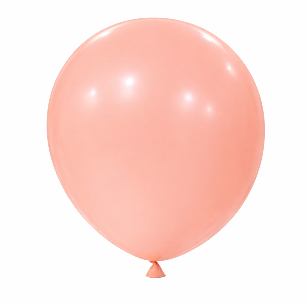 Peach latex balloons
