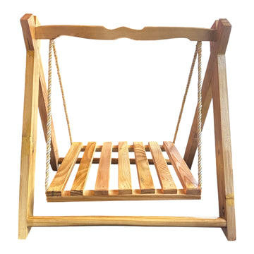 Premium Wooden Decorative Swing Stand | Rustic Jhula for Event Decoration & Photoshoots