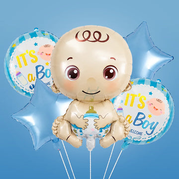 It’s A Boy Foil Balloon Set | Baby Shower & Welcome Baby Boy Decorations
