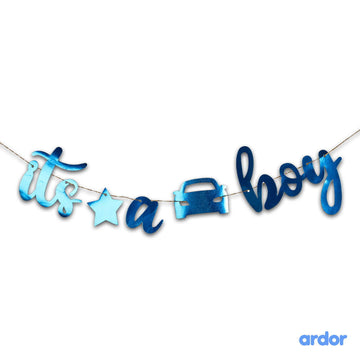 Its a Boy Laser Cut Banner - ardor