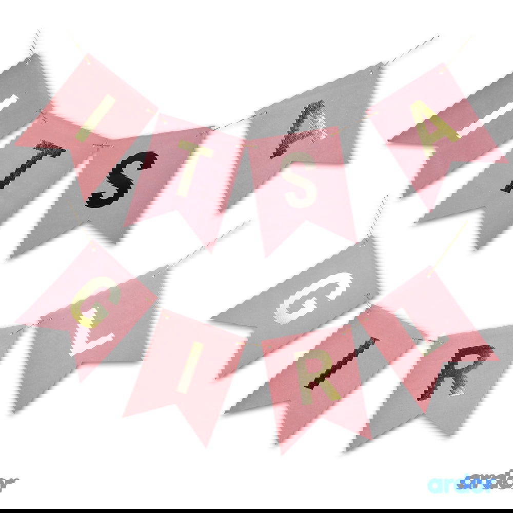 Its a Girl Bunting Banner - ardor