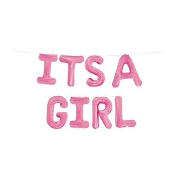 Its a Girl Letter Foil Balloons Set - ardor
