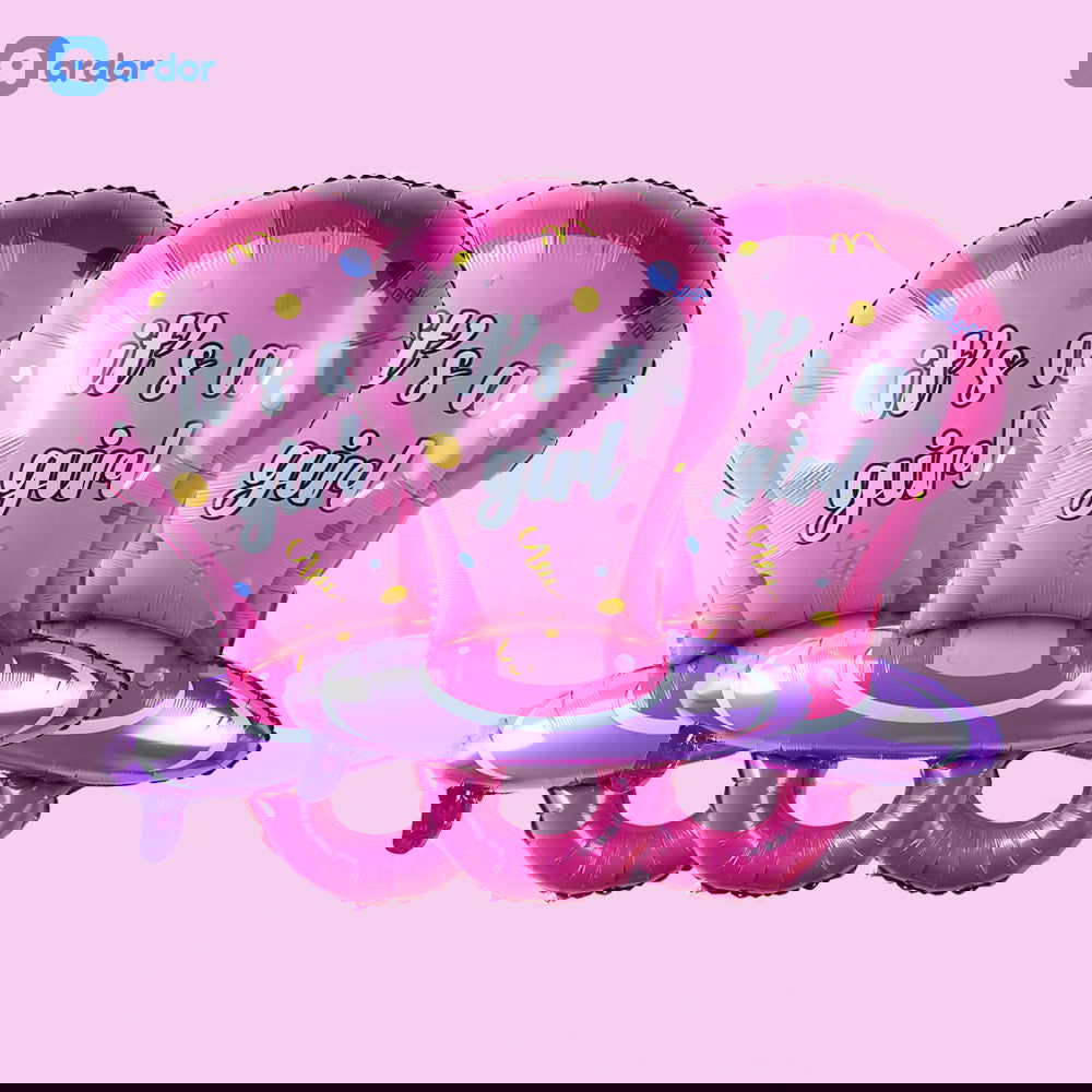 Its a Girl pacifier Foil Balloon - ardor