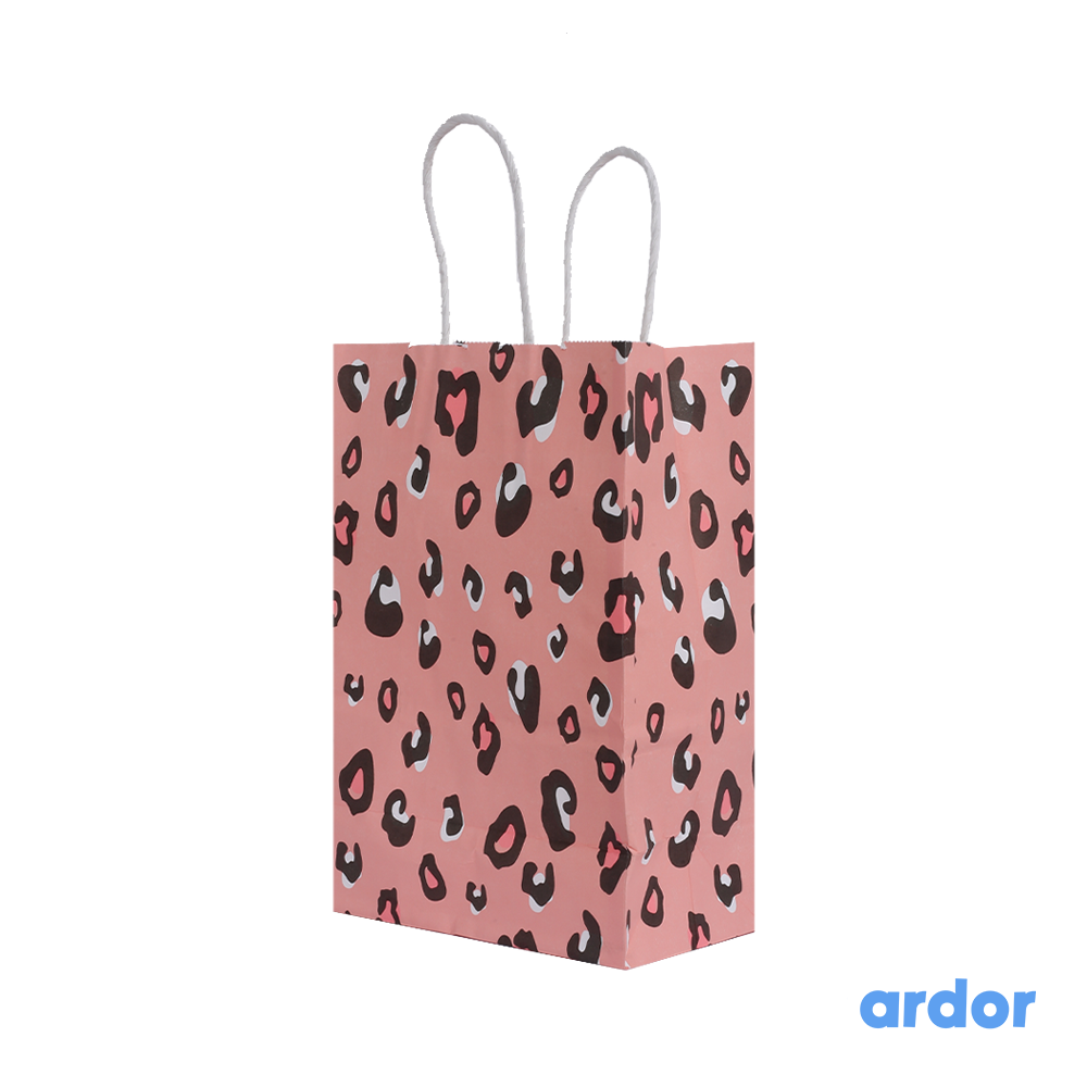 PInk Snow Leopard Print Pack of 12 - ardor